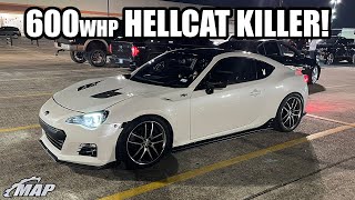 600whp Turbo Subaru BRZ  2800lb Hellcat Killer [upl. by Dielu840]