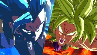 Dragon Ball FighterZ  Gogeta vs Broly Super Dramatic Finish English  1440p ✔ [upl. by Idnew]