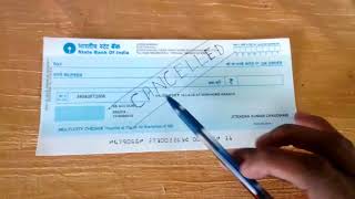 How to create a Cancelled Cheque  Creating Cancelled Cheque [upl. by Goodrow]