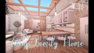 Bloxburg Cheap Family Home No Gamepasses 24k [upl. by Ittak]