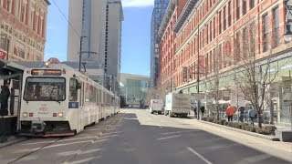 Driving Downtown  Denver 4K  Colorado USA [upl. by Nordna]