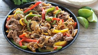 How To Make Flank Steak Fajitas [upl. by Mastat]