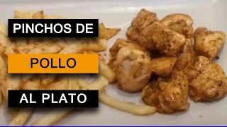 PINCHO DE PECHUGA DE POLLO EN SARTÉN  PINCHOS MORUNOS [upl. by Obala658]