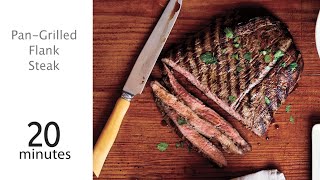 How to Make PanGrilled Flank Steak  MyRecipes [upl. by Dynah]