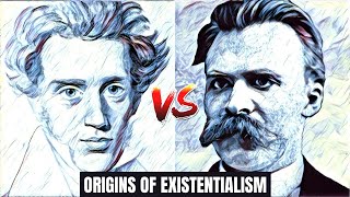 Nietzsche VS Kierkegaard  Origins of Existentialism  Philosophy [upl. by Rooker]