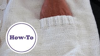 Eingestrickte Tasche stricken  Tutorial für Anfänger [upl. by Ear]