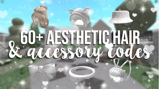 60 Aesthetic Hair amp Accessory Codes Roblox [upl. by Coshow19]