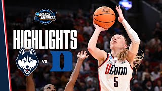 HIGHLIGHTS  UConn Womens Basketball vs Duke  Sweet 16 [upl. by Margaux319]