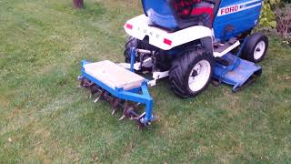 Homemade plug lawn aerator [upl. by Enived]