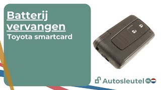 Toyota Smartkey  Batterij vervangen [upl. by Teerell206]