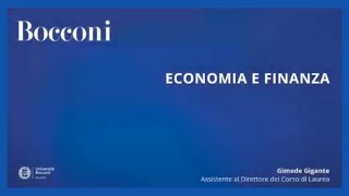 Economia e finanza [upl. by Oiliduab]