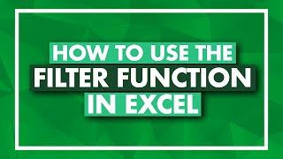 How to Use the FILTER Function in Excel  Excel FILTER Tutorial [upl. by Nylg]