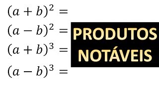 Produtos notáveis  Regra prática [upl. by Dnomad]