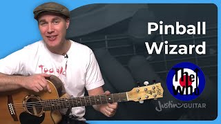 Pinball Wizard by The Who  Guitar Lesson [upl. by Synn]