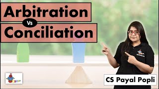 How is Arbitration different from Conciliation ARBITRATION Vs CONCILIATION [upl. by Aicilic]