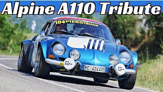 Renault Alpine A110 Tribute Vol1  Rally Circuit amp Hillclimb Actions  18Litre Gr4 16Litre [upl. by Boycey337]