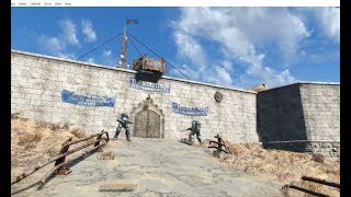 Fallout 4Settlement Build  The Castle Restored [upl. by Nymsaj]