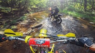 Motocross Bikes in the Creek [upl. by Sigismond995]