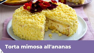 TORTA MIMOSA ALLANANAS Ricetta originale [upl. by Ehtyde364]