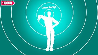 Fortnite LUNAR PARTY Dance 1 Hour Version Chapter 4 ICON SERIES Emote [upl. by Enitnatsnoc]