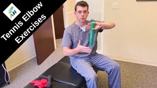 Rehab for Tennis Elbow  Theraband Flexbar [upl. by Enelhtac]