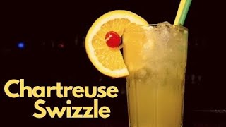 CHARTREUSE SWIZZLE COCKTAIL Recipe [upl. by Dewayne]