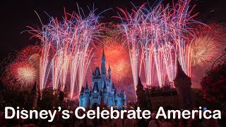 Disneys Celebrate America Fourth of July Fireworks at The Magic Kingdom 4K [upl. by Mikel484]