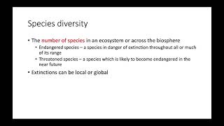 The Three Levels of Biodiversity [upl. by Atikcir978]