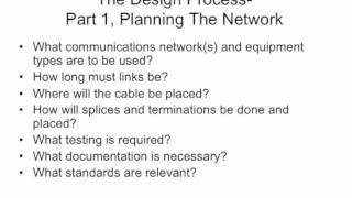 FOA Lecture 9 Fiber Optic Network Design Part 1 [upl. by Seira]