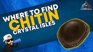 Ark Crystal Isles  The BEST Chitin Locations NEW CHITIN ROCK  Resource Guide [upl. by Pepita900]