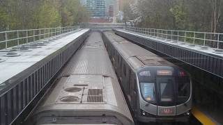 Two TTC Subways at Rosedale Station [upl. by Loziram]