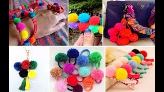 30 ideas con pompones de lana [upl. by Yeuh]