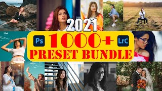 2021 PRESETS BUNDLE  ALL IN ONE  1000 PRESETS FOR PHOTOSHOP AND LIGHTROOM FREE [upl. by Sesylu]