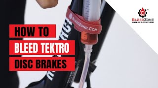 How to Bleed Tektro Hydraulic Disc Brakes  BleedZone Kit [upl. by Norty673]