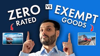 VAT Zero Rated vs Exempt Goods  Whats the difference [upl. by Anerom679]