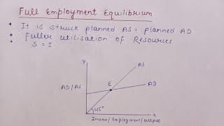 Underemployment equilibrium amp Full employment equilibrium  Easy explanation [upl. by Betteanne]