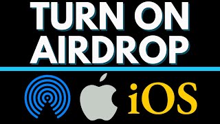 How to Turn On AirDrop on iPhone or iPad  2021 [upl. by Llehsim938]