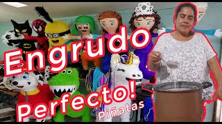 Como HACER ENGRUDO Para PIÑATAS Paso a Paso Fácil Y Rápido [upl. by Atsira]