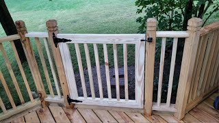 How to Build a Custom Deck Gate [upl. by Frederico112]