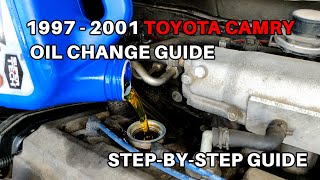 Toyota Camry Oil Change 19972001  1997 1998 1999 2000 2001 [upl. by Smoht]