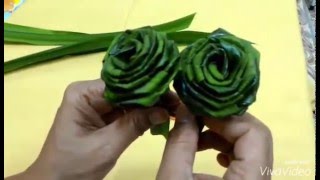 How to make bigger pandan roses [upl. by Sanjay]