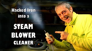 Steam BlowerCleaner from a clothes iron  DIY [upl. by Nallaf526]