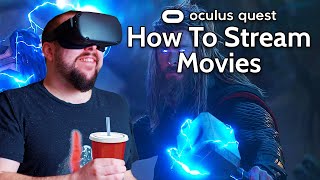 How To Watch Movies From Your PC On Your Oculus Quest Wirelessly  Super Easy amp Free [upl. by Dloreh]