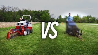 Ventrac Vs Mini Skid Steer  Trenching [upl. by Erialc]