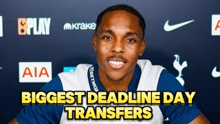 Biggest Deadline Day Transfers [upl. by Marchak]