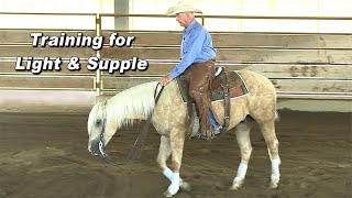 Training a Horse to be Light amp Supple  Reining Cutting amp Reined Cow Horse [upl. by Morven667]