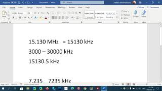 Shortwave frequencies MHz VS kHz on the frequency display [upl. by Ardnuaed]