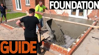 Bricklaying  How To Do Foundations For House Extension [upl. by Ruthven]