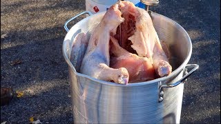 How To DEEP FRY A Turkey Preparation amp Deep Frying [upl. by Neumeyer]