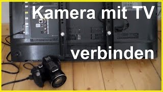 Kamera an TV Gerät anschließen  Kamera mit Fernseher verbinden [upl. by Willi]